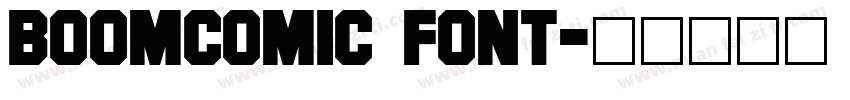 boomcomic font字体转换